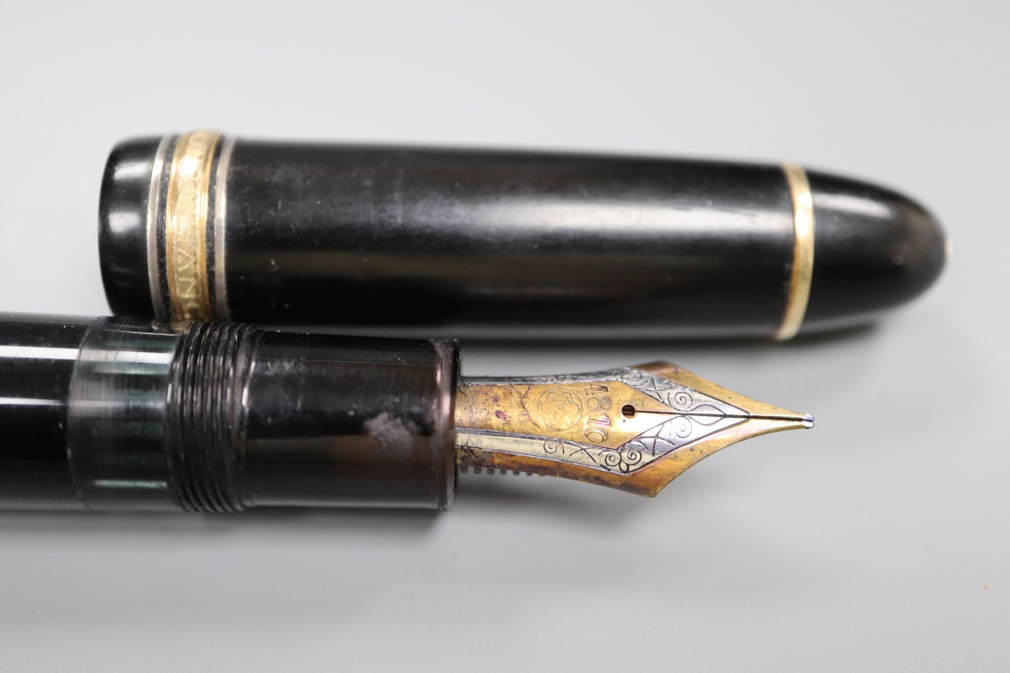 A Mont Blanc Meisterstuck fountain pen, the nib marked 4810